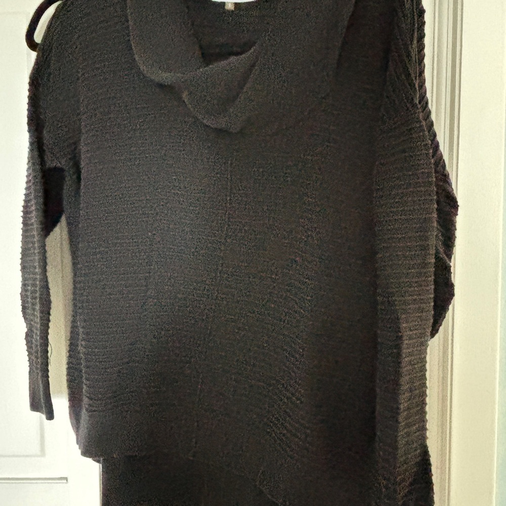 Calvin Klein Ribbed Knit Black Cowl Neck Sweater small